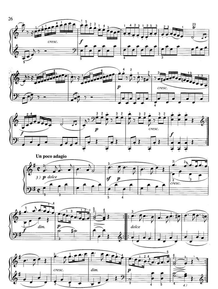 小奏鸣曲(Sonatine,op.36-3)