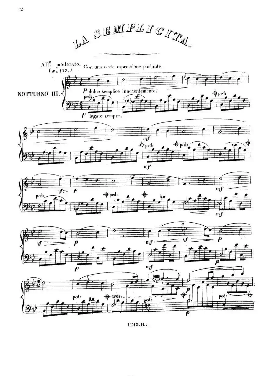 3 Nocturnes Caractéristiques Op·45(3首个性夜曲·3)