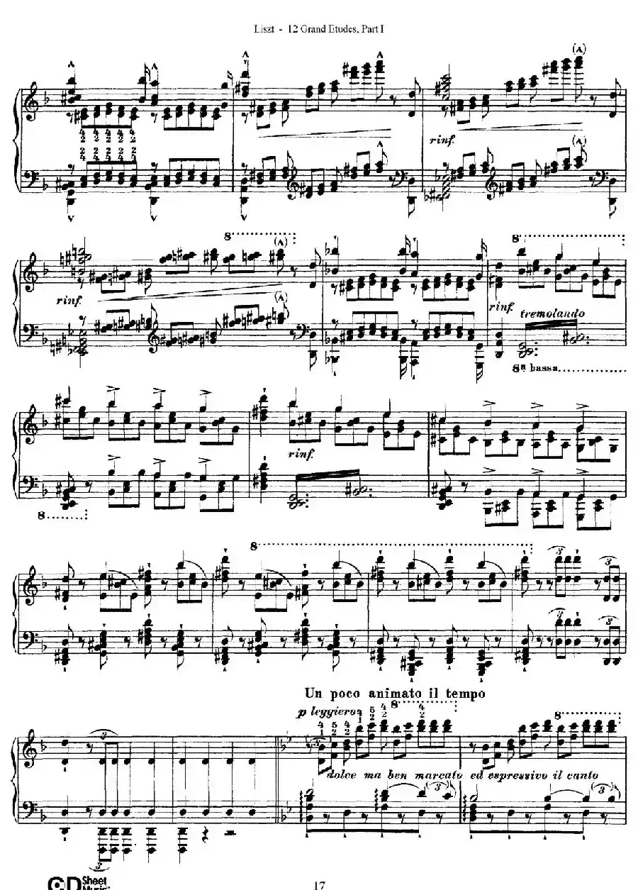 12 Grand Etudes S.137(12首华丽的练习曲·4)