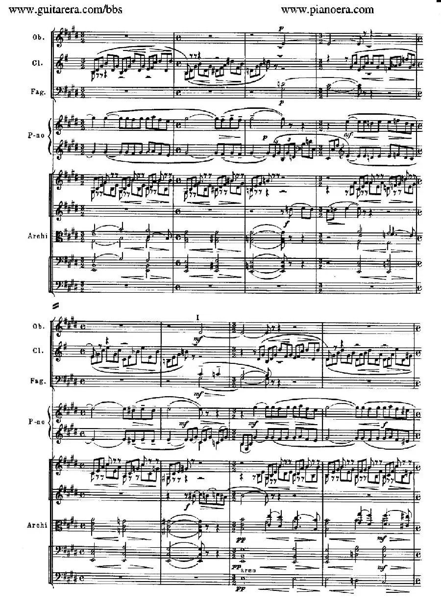 c小调第二钢琴协奏曲 Op.18(第二乐章总谱)