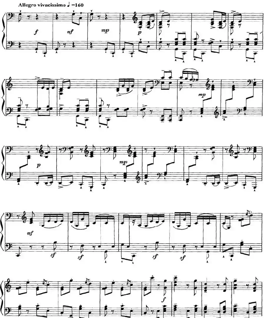 柴可夫斯基18首钢琴小品Op.72(18.Scene dansante(invitation au trepak))