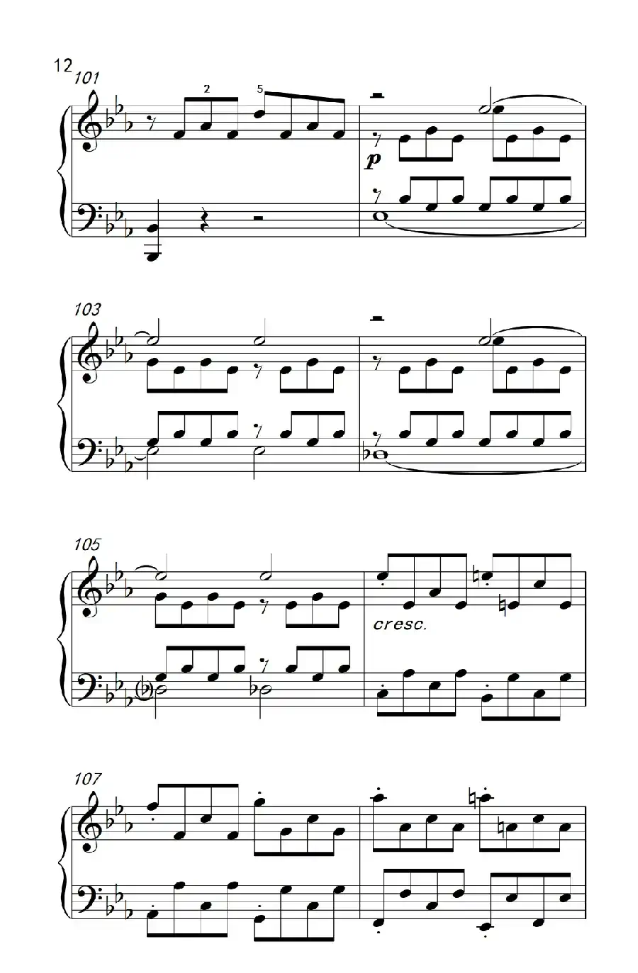 第八钢琴奏鸣曲(悲怆) 极慢的慢板序奏转辉煌的快板