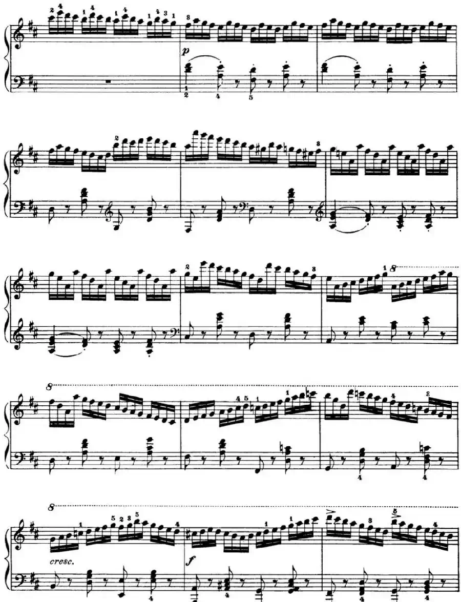50首车尔尼Op.740钢琴手指灵巧技术练习曲(NO.3)