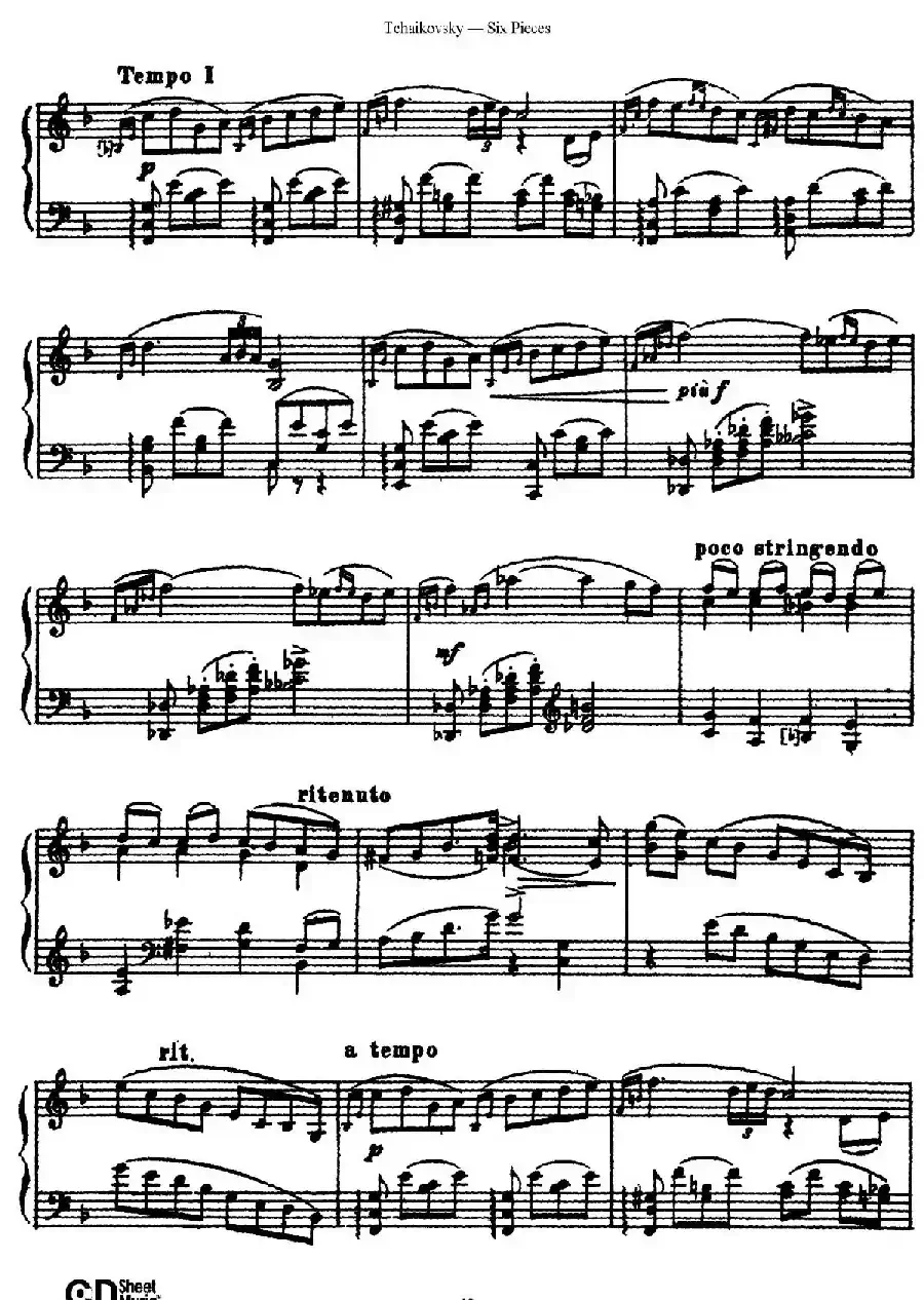 Six Pieces Op.51(6首小品·5)