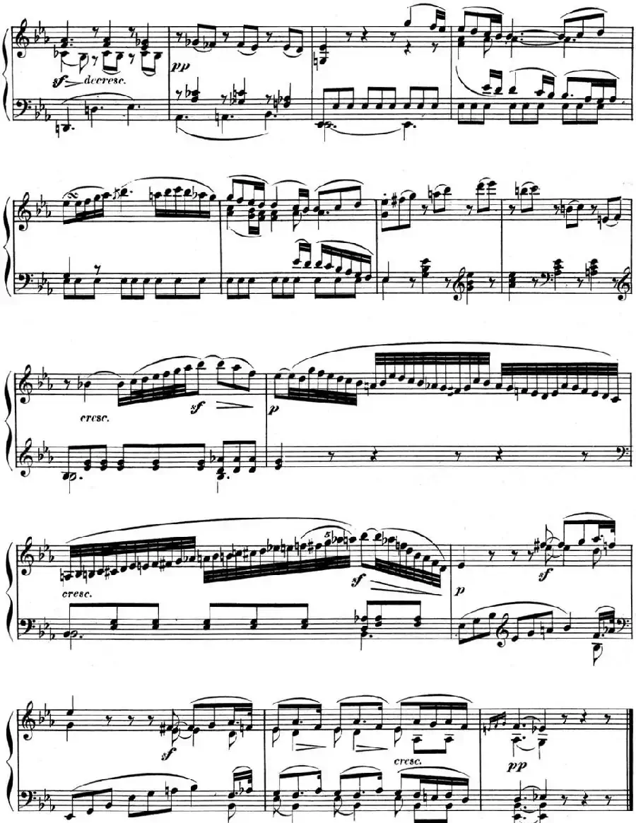 贝多芬钢琴奏鸣曲11 降B大调 Op.22 B-flat major
