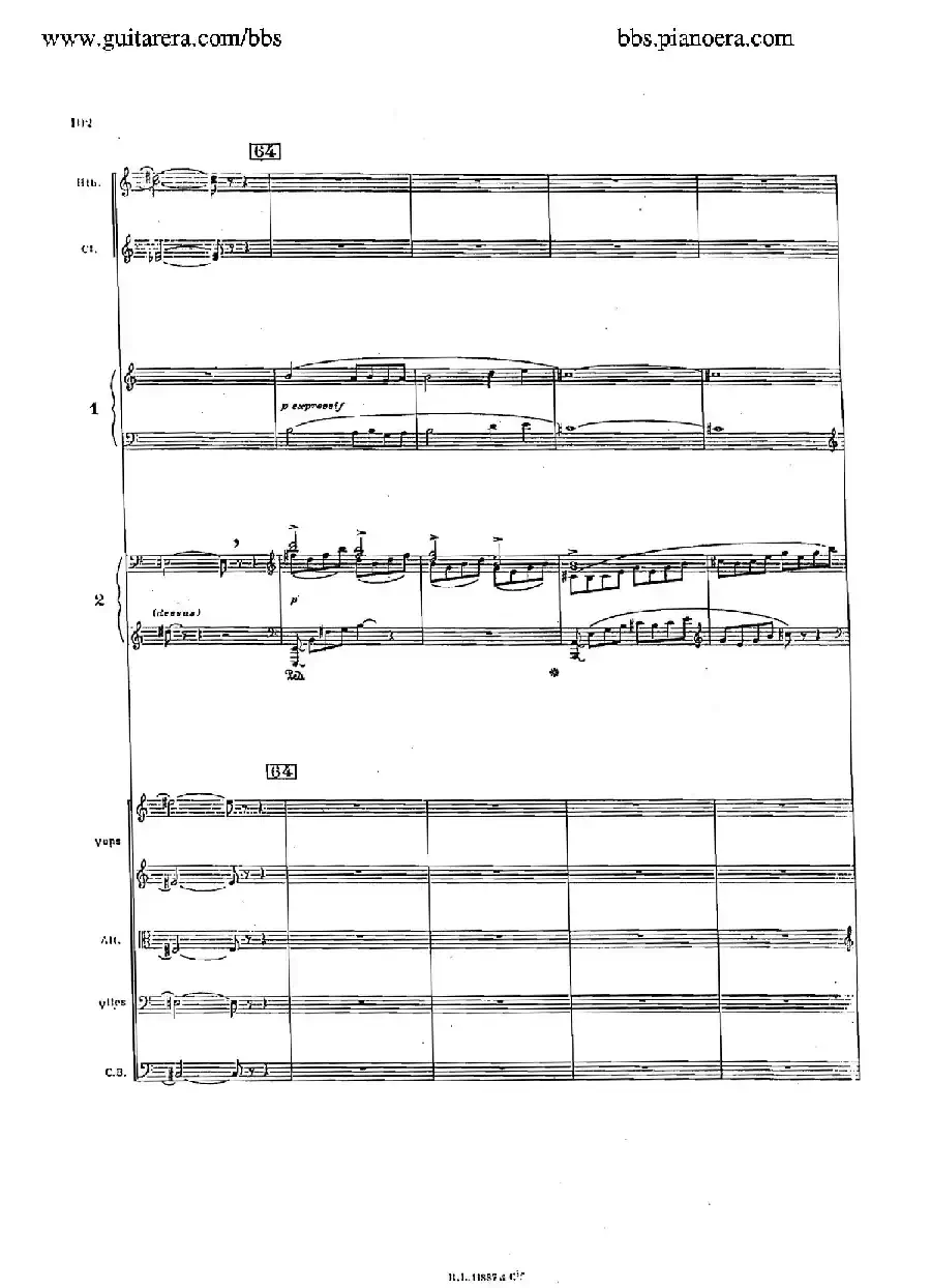 Concerto for 2 Pianos in d Minor(d小调双钢琴协奏曲·总谱)