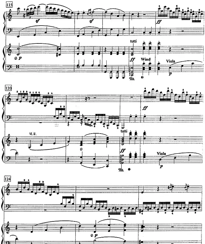 钢琴教程第八级 大型乐曲(C大调第一钢琴协奏曲 Op.15 第一乐章)