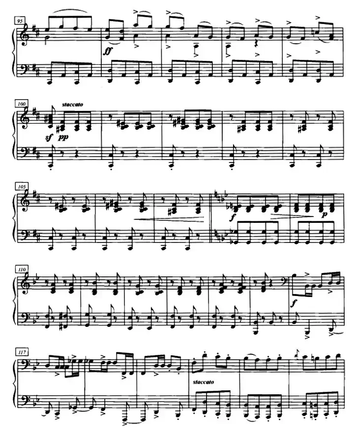 加洛普即兴曲(四手联弹、第二钢琴)