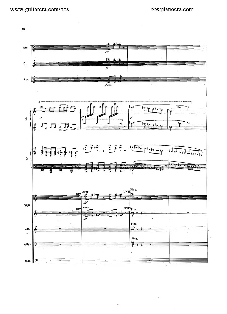 Concerto for 2 Pianos in d Minor(d小调双钢琴协奏曲·总谱)