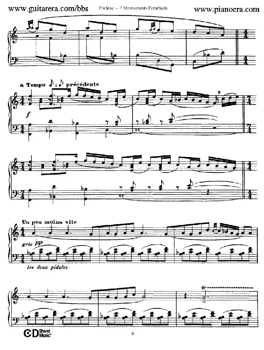 Trois Mouvements Perpetuel(3首无穷动·3)