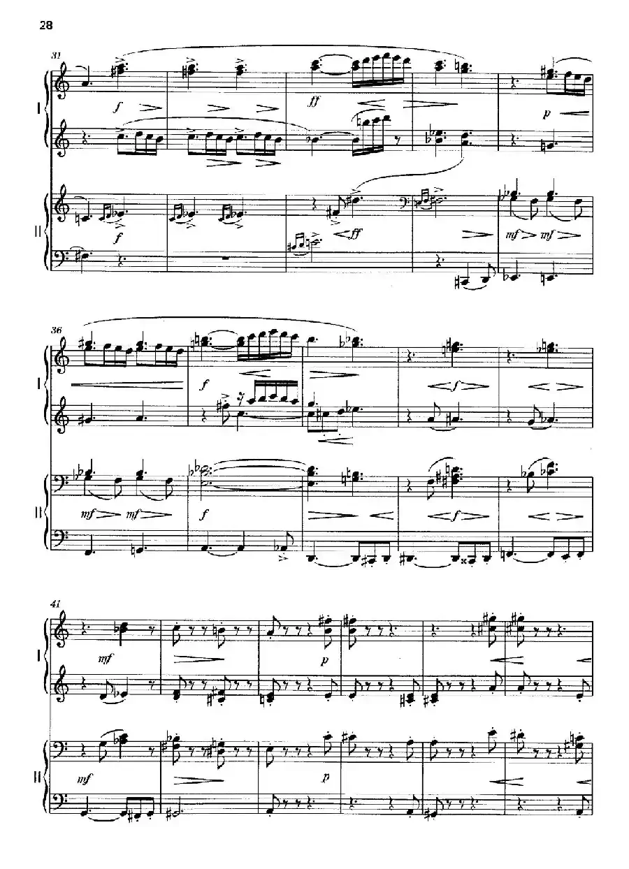 Vier Bagatellen Op.70(4首小品·Ⅳ·四手联弹)