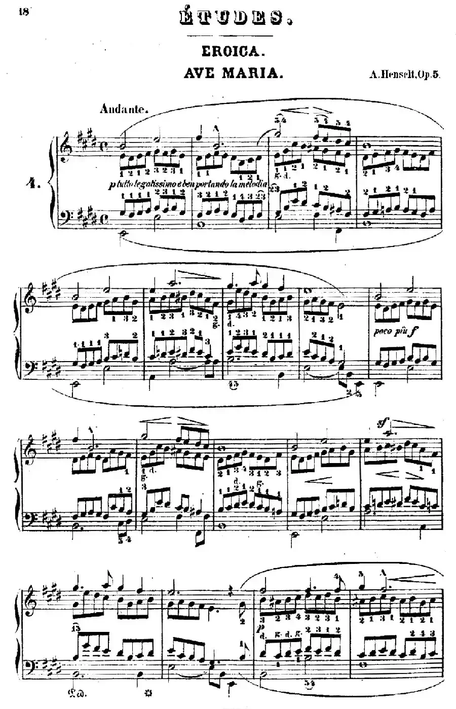 Douze Etudes de Salon Op.5(12首沙龙练习曲·4)