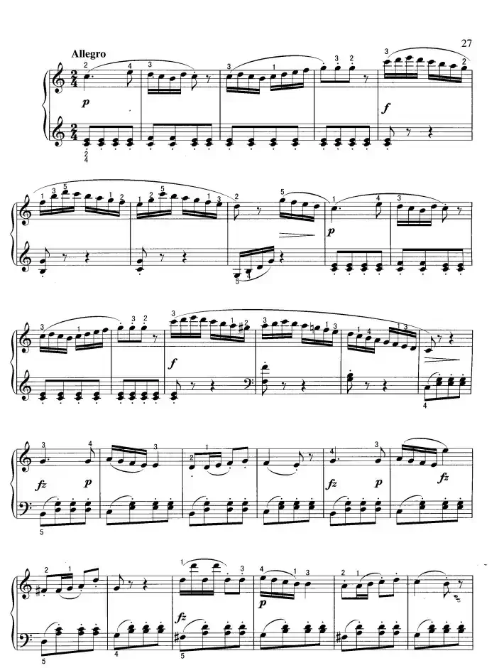 小奏鸣曲(Sonatine,op.36-3)