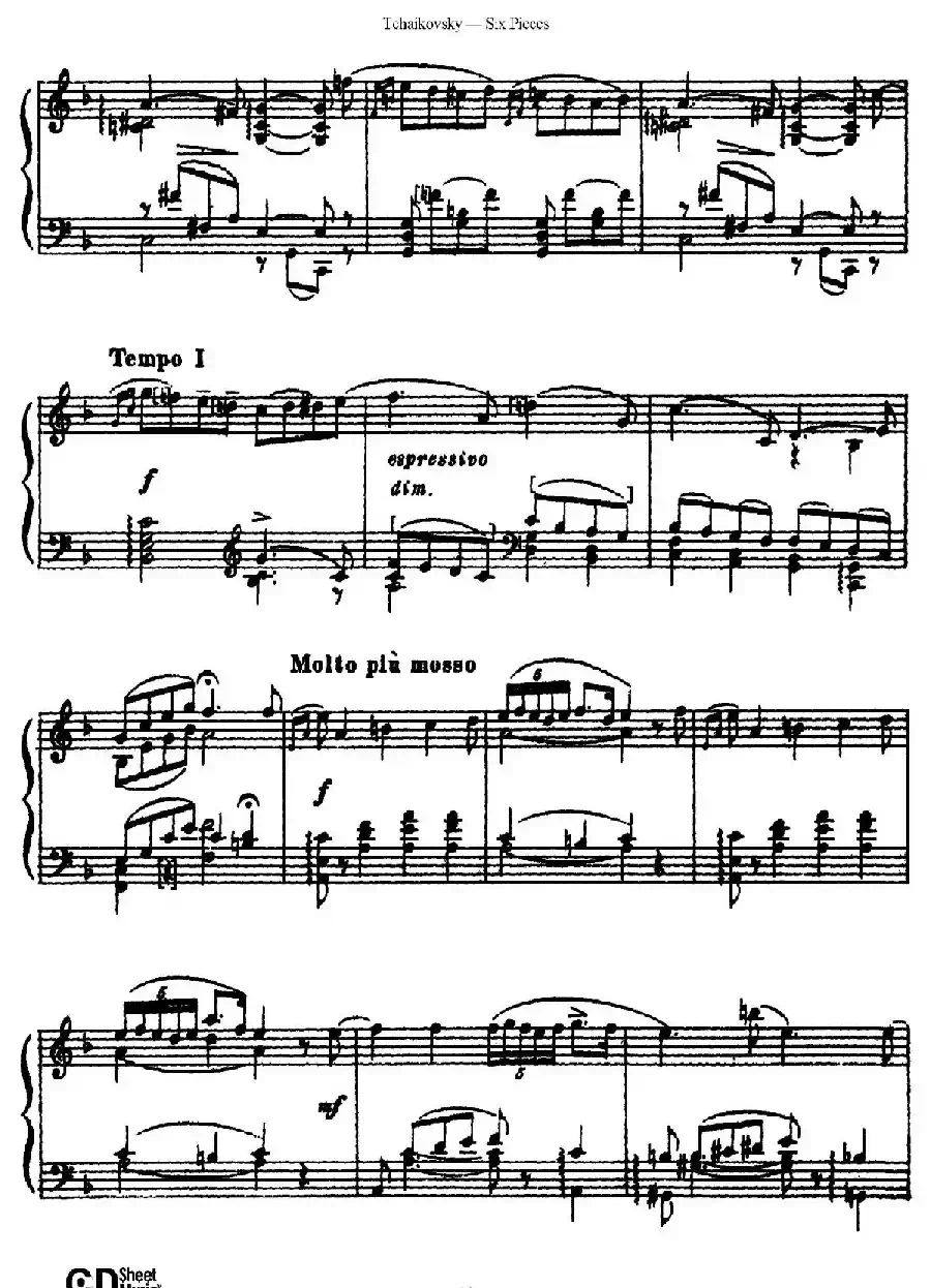 Six Pieces Op.51(6首小品·5)