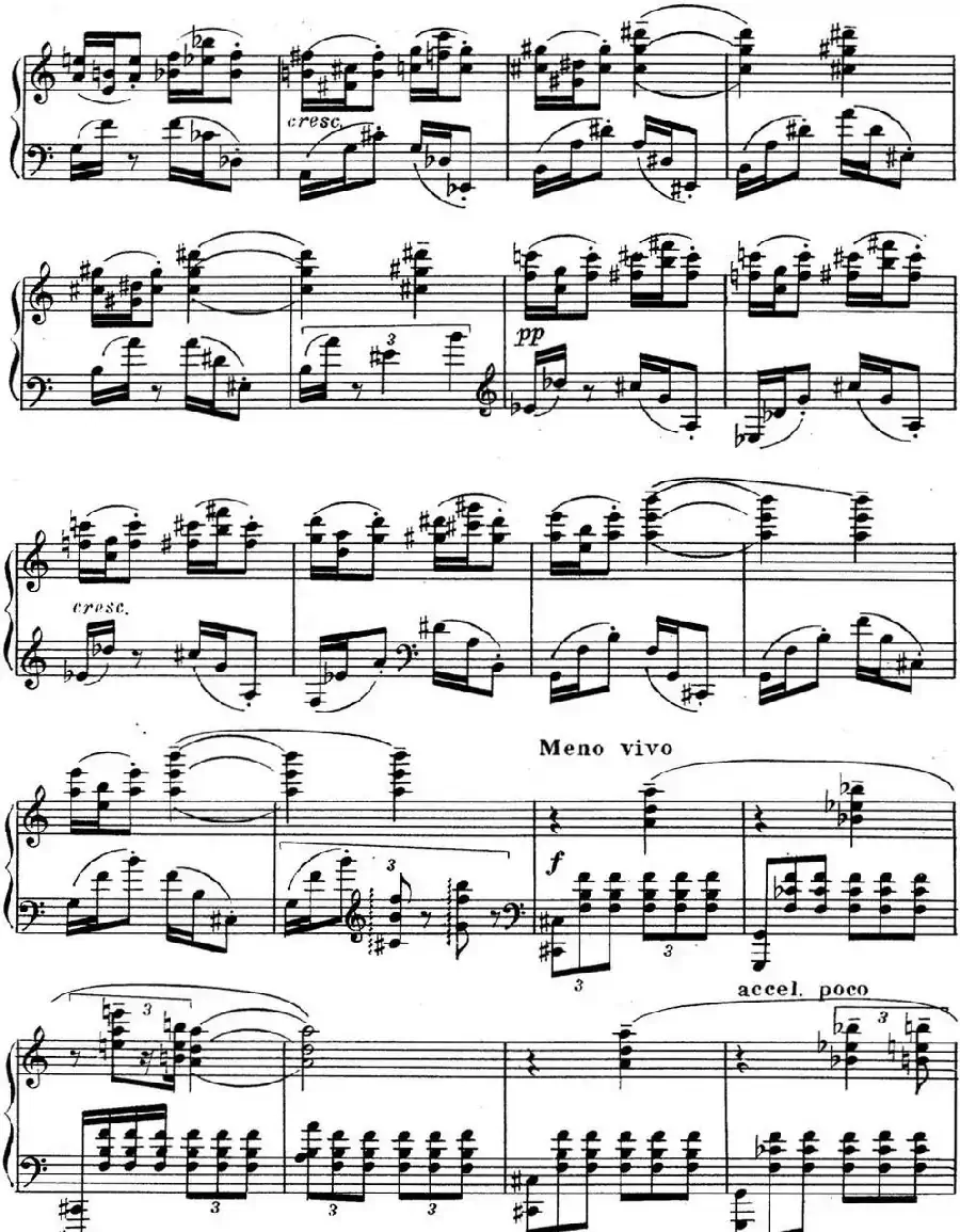 斯克里亚宾 钢琴练习曲 Op.65 No.3