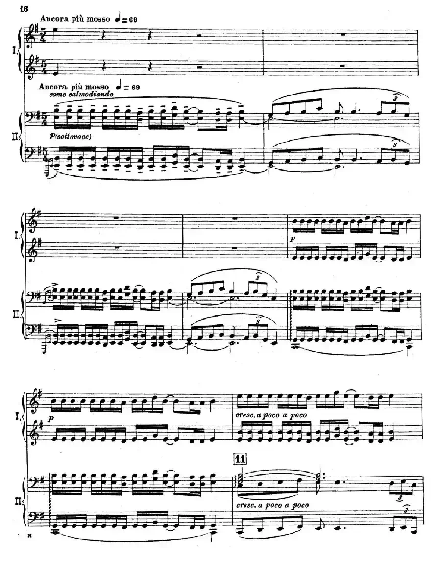 The Pines of Rome(交响诗《罗马的松树》·双钢琴)(第二部分:卡塔科巴墓地的松树)