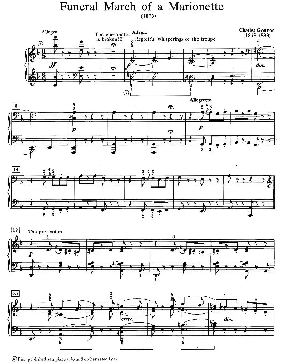 Funeral March Of A Marionette(木偶的葬礼进行曲)