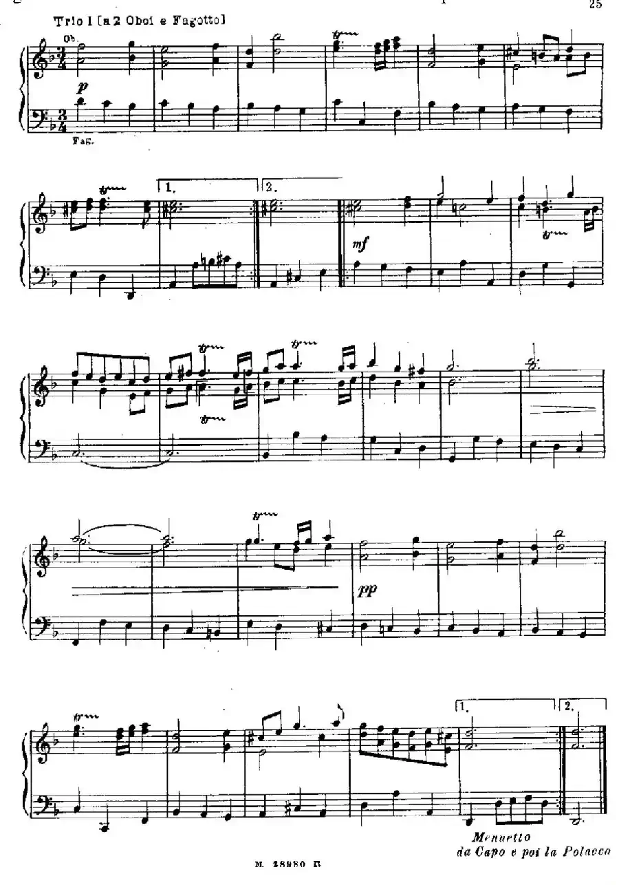Brandenburg Concerto No.1 in F Major BWV 1046(F大调第一勃兰登堡协奏曲·第四乐章)