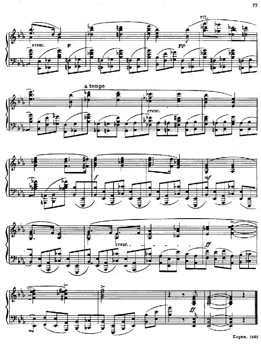 斯克里亚宾-7 Preludes Op.17(7首前奏曲 No.2)