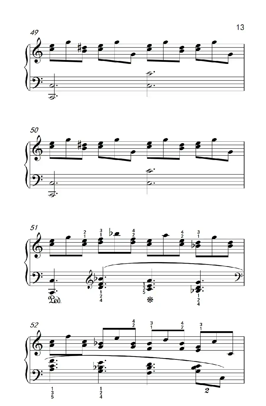 莫什科夫斯基 钢琴练习曲(第八首)