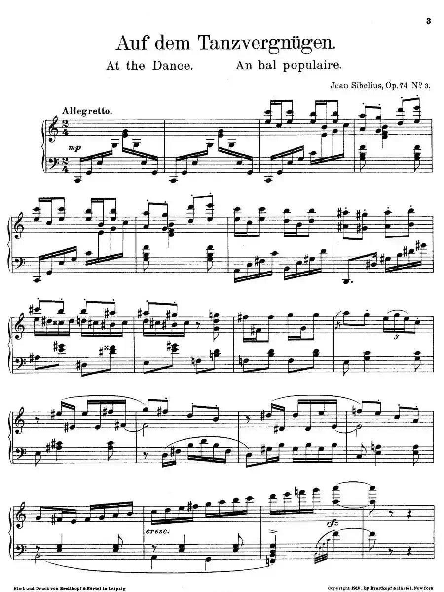 4 Lyric Pieces Op·74(4首抒情小品·3)