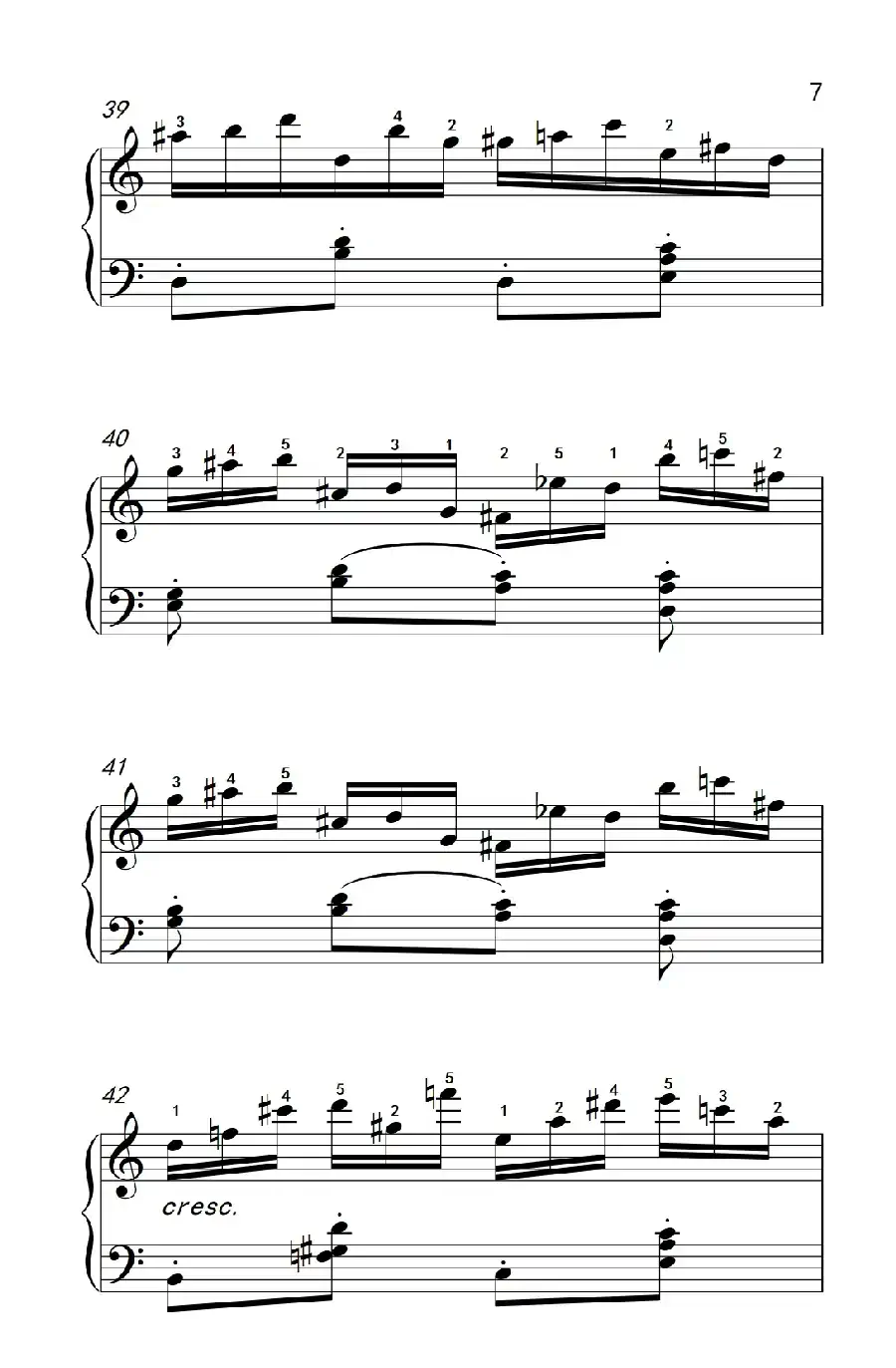 第八级1.练习曲 Op.740 No.16(中央音乐学院 钢琴(业余)考级教程 7-9级)
