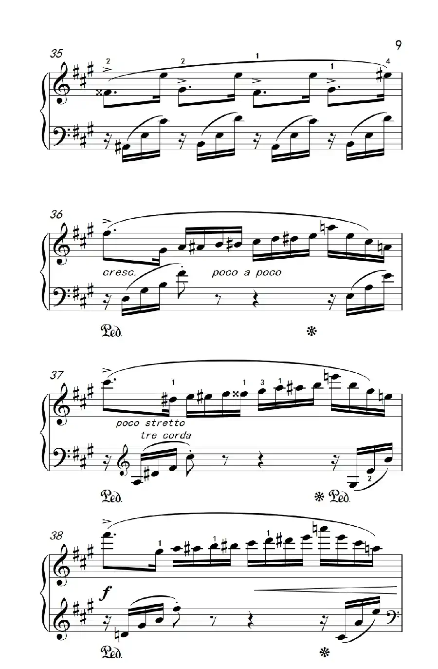 第六级 2.蝴蝶(中央音乐学院 钢琴(业余)考级教程 4-6级)
