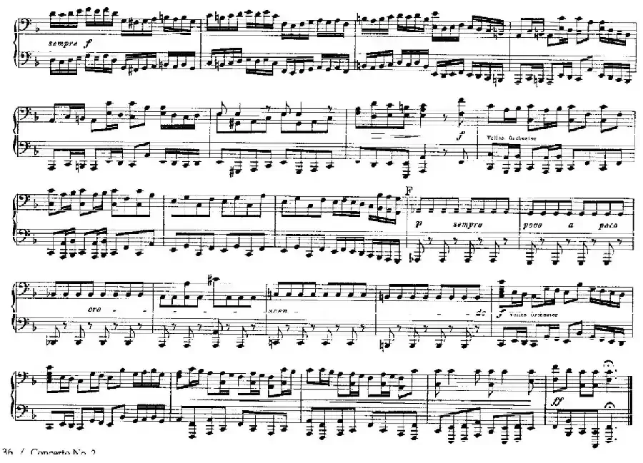 Brandenburg Concerto No.2 in F Major BWV.1047(F大调第二勃兰登堡协奏曲·四手联弹版)