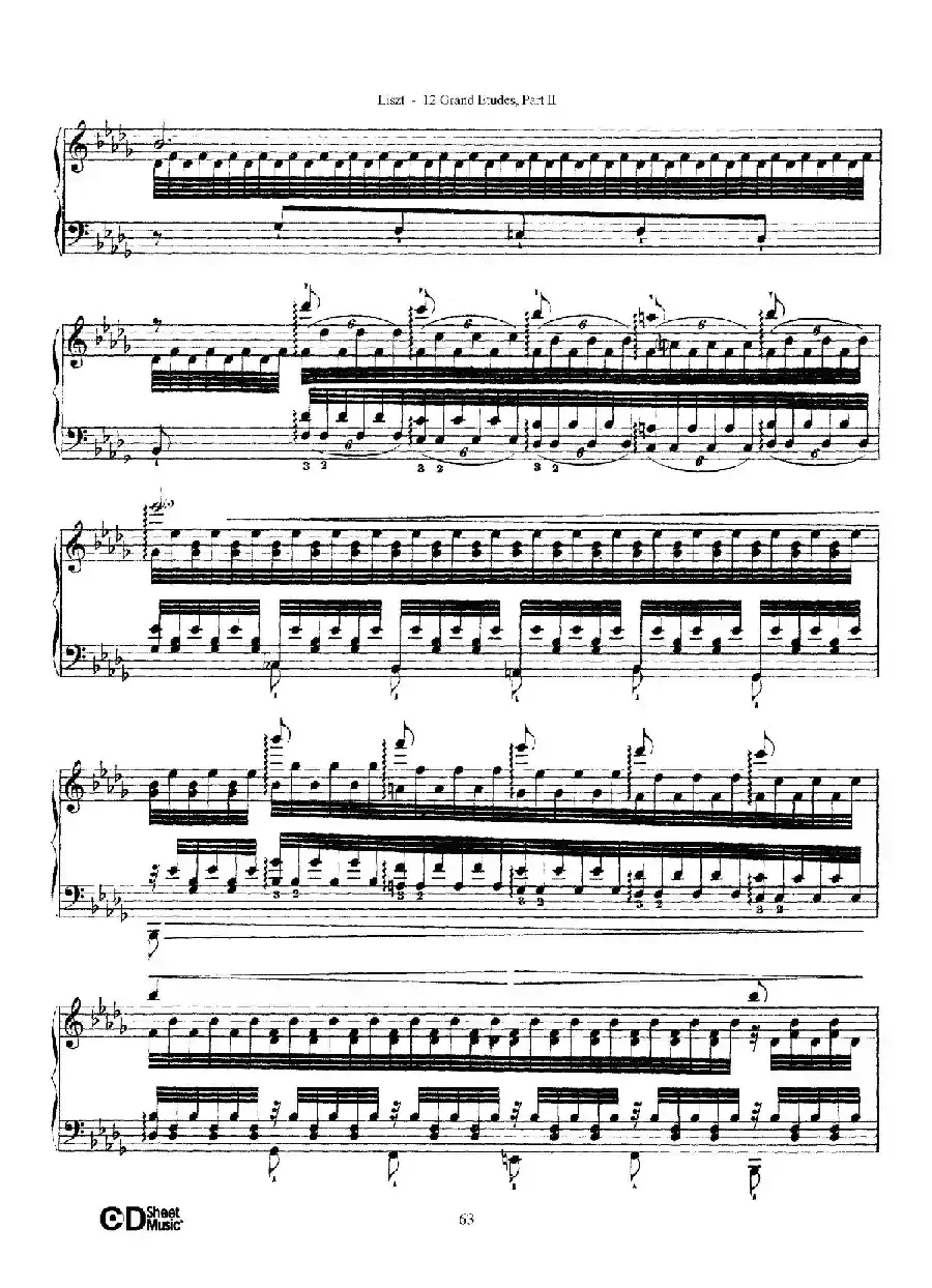 12 Grand Etudes S.137(12首华丽的练习曲·12)