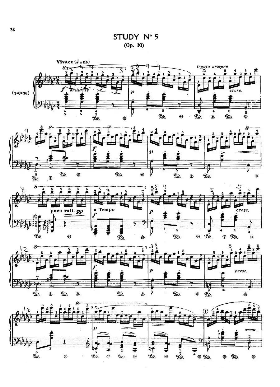 12 Etudes Op.10 柯尔托教学版(12首练习曲·5)