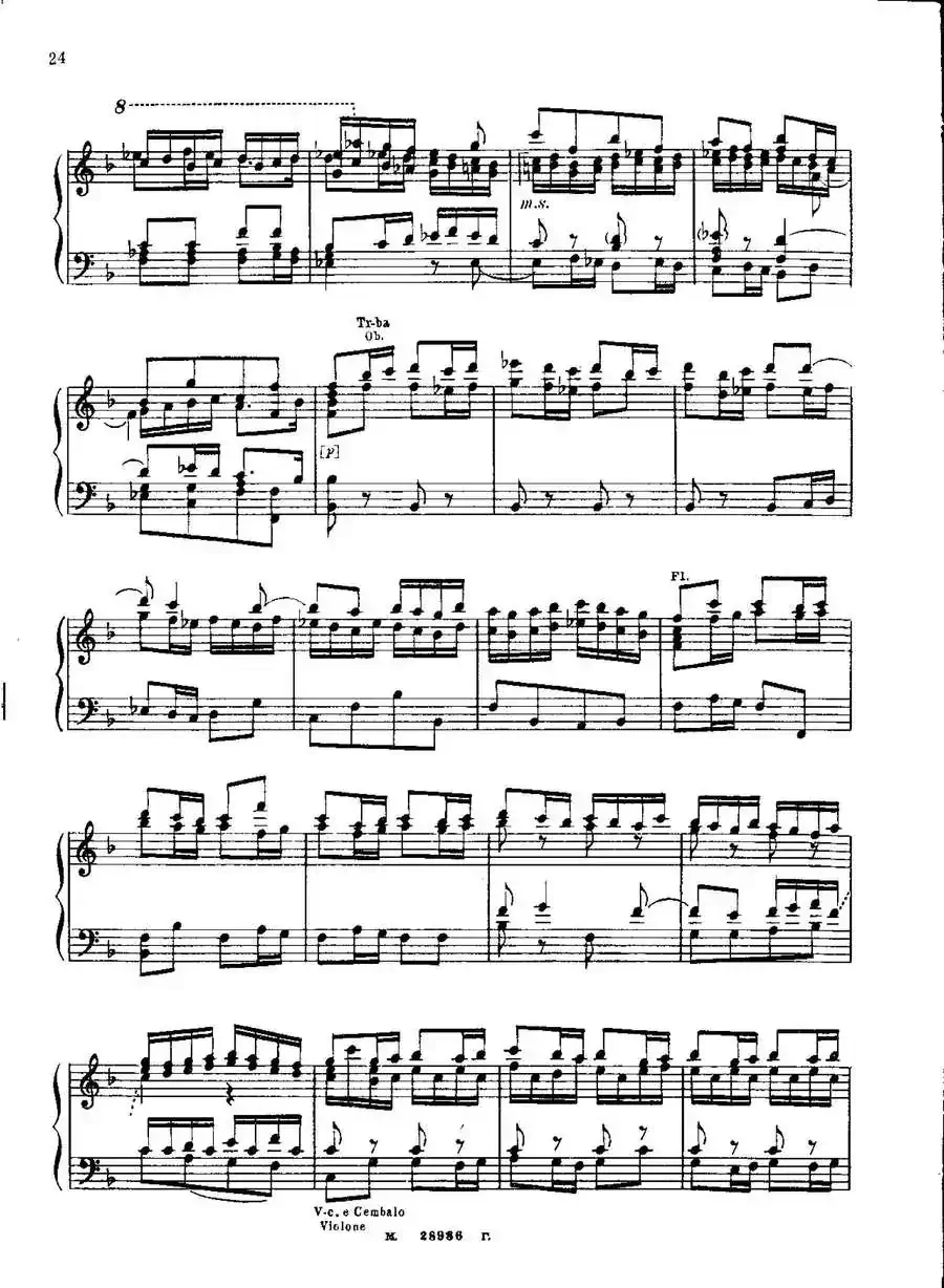 Brenburg Concerto No·2 in F Maj BWV·1047(F大调第二勃兰登堡协奏曲·Ⅲ)