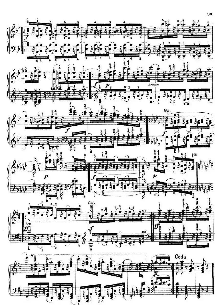 School of the Virtuoso Op.365(60首钢琴高级练习曲·42)