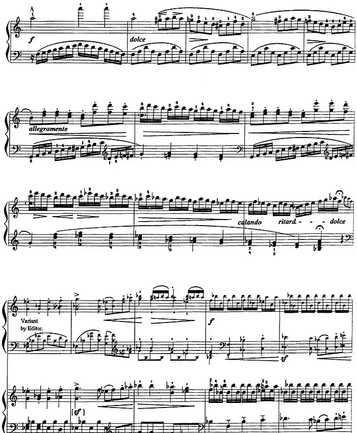 钢琴教程第八级 大型乐曲(C大调第一钢琴协奏曲 Op.15 第一乐章)
