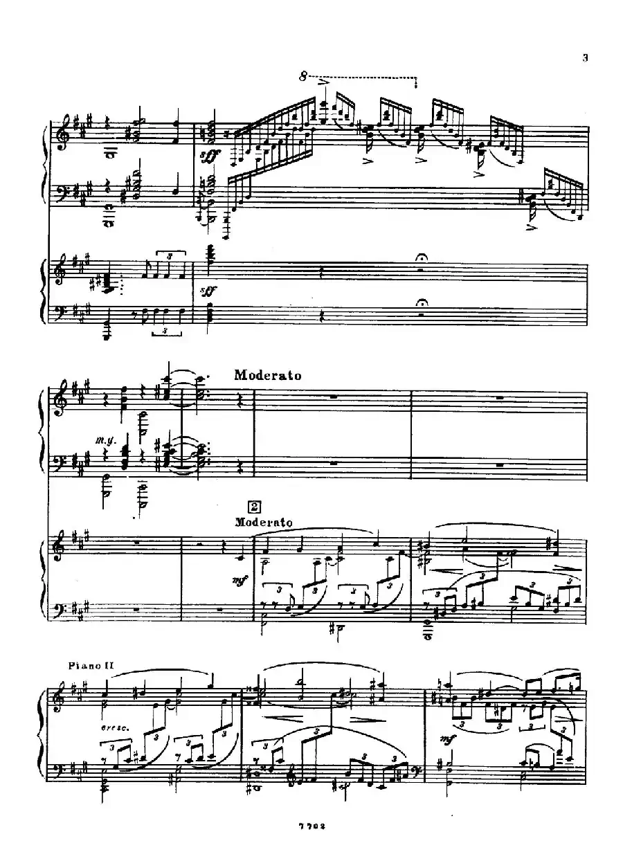 升f小调第一钢琴协奏曲 Op.1(双钢琴版)