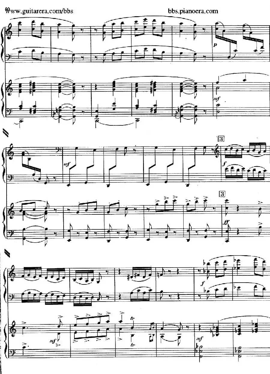 Piano Concerto in c-sharp Minor(升c小调钢琴协奏曲·第三乐章)