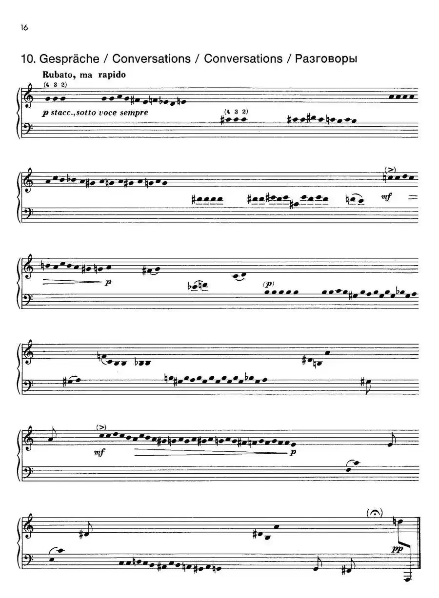 Notebook f Young People Op·59(为青少年而作的钢琴曲集·10)