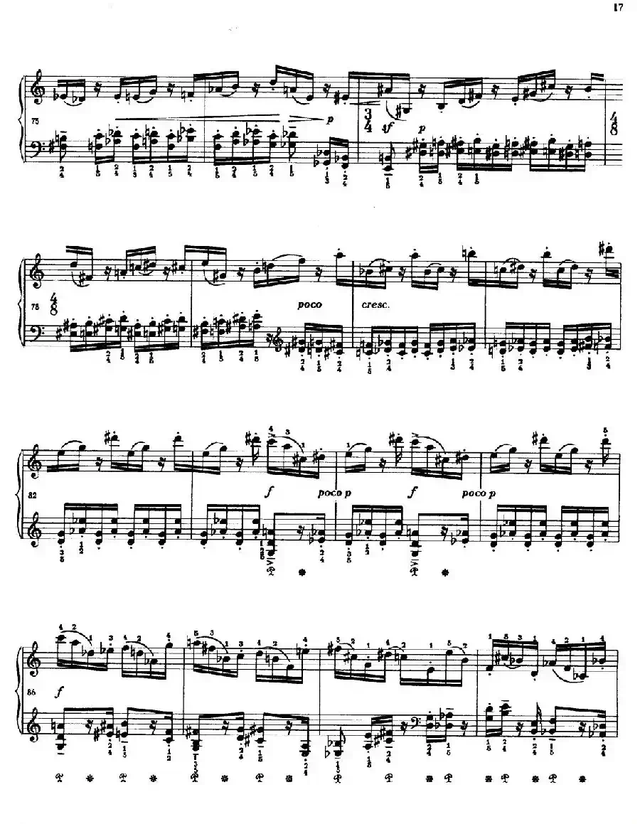 Two Studies(2首练习曲 2. 不过分的快板)