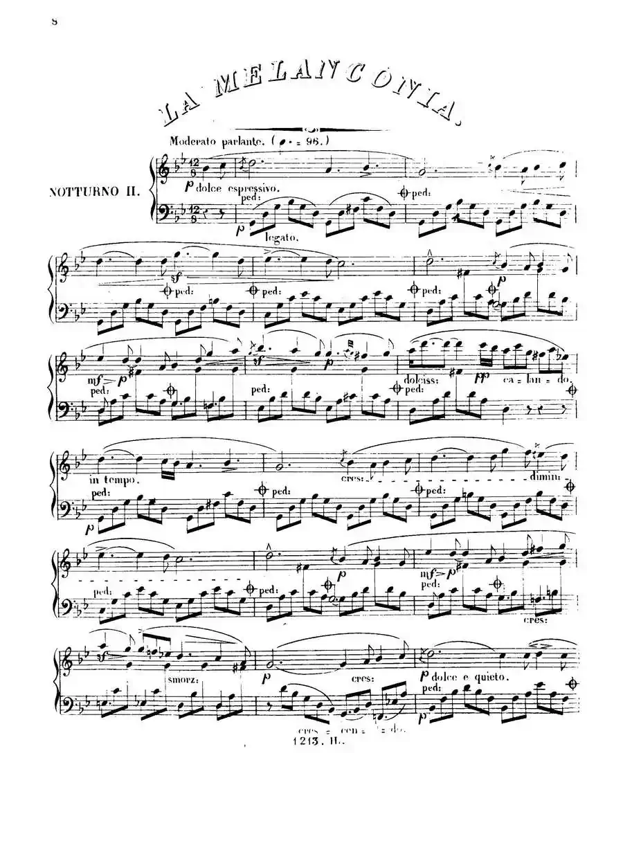 3 Nocturnes Caractéristiques Op·45(3首个性夜曲·2)