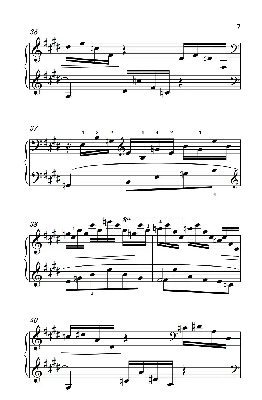 莫什科夫斯基 钢琴练习曲(第一首)