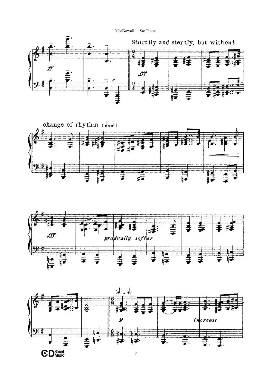 海景 Sea Pieces Op.55(No.3)