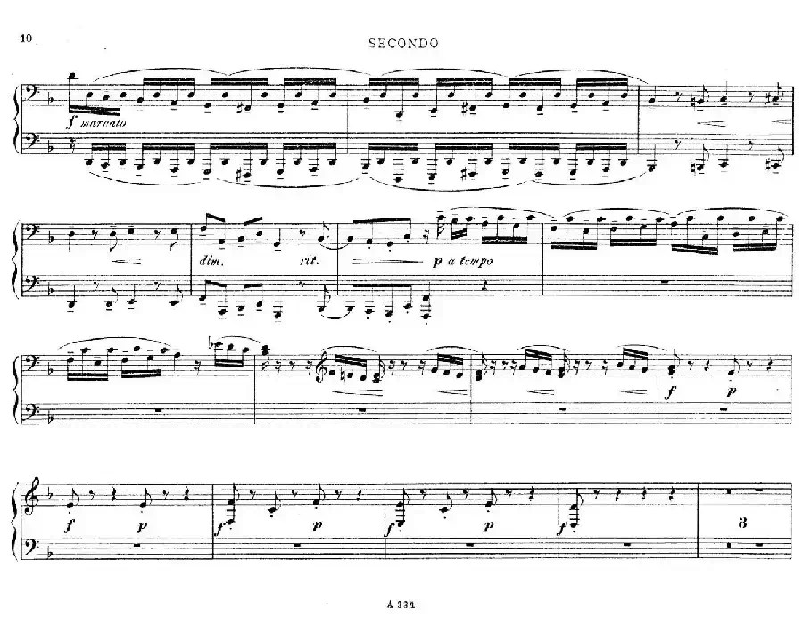 d小调托卡塔与赋格(BWV 565·雷格改编钢琴四手联弹版)