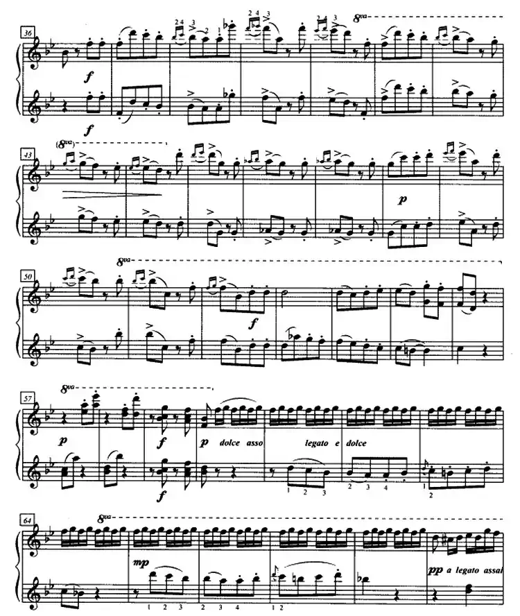 加洛普即兴曲(四手联弹、第一钢琴)