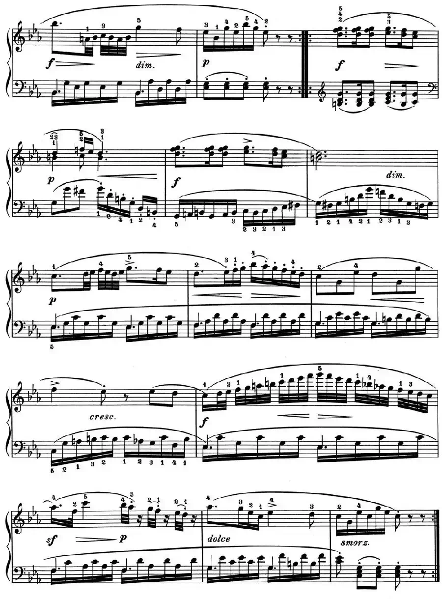 25首车尔尼Op.748练习曲(NO.22)