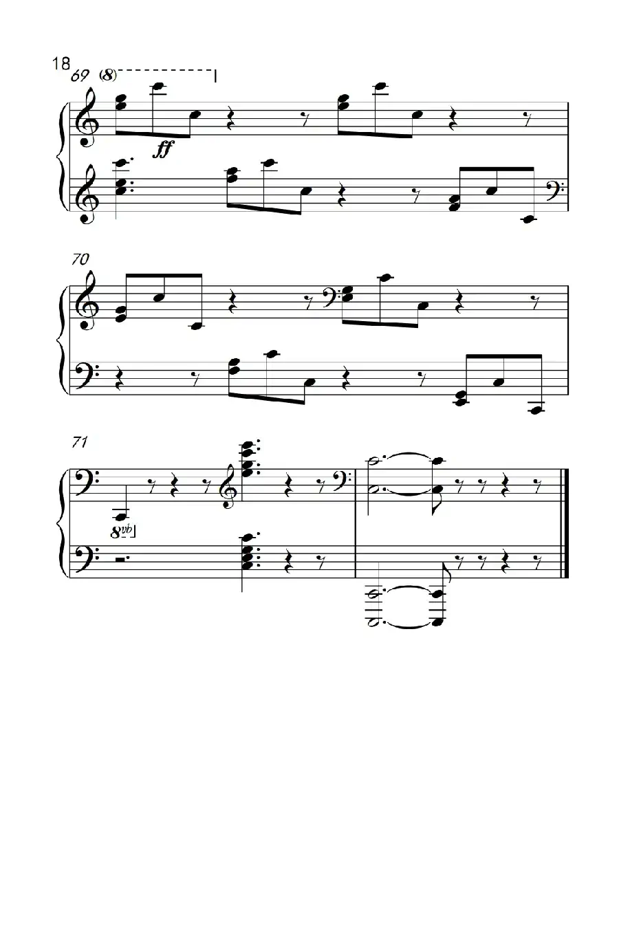 莫什科夫斯基 钢琴练习曲(第八首)