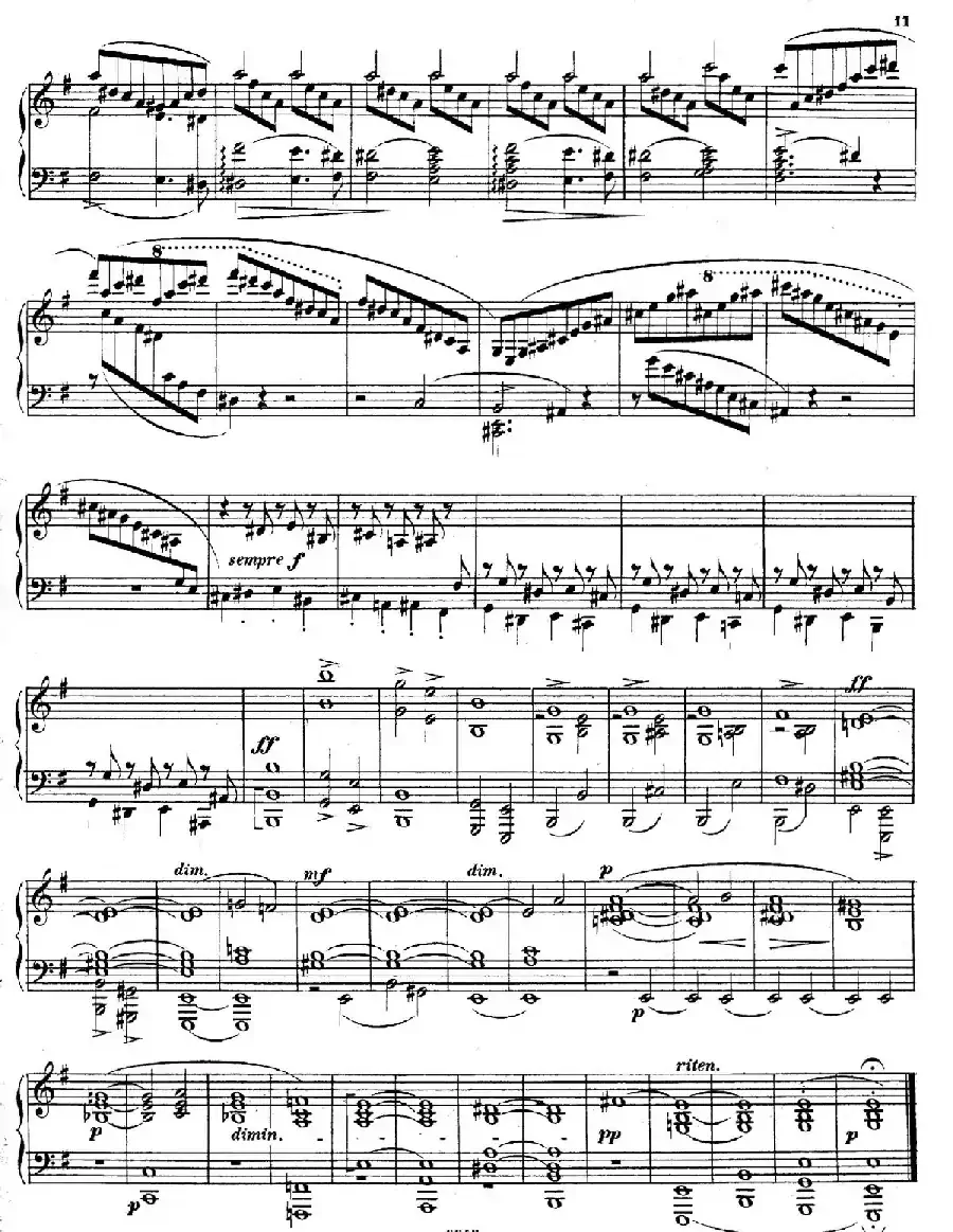 Piano Sonata in e Minor Op.28(e小调钢琴奏鸣曲)