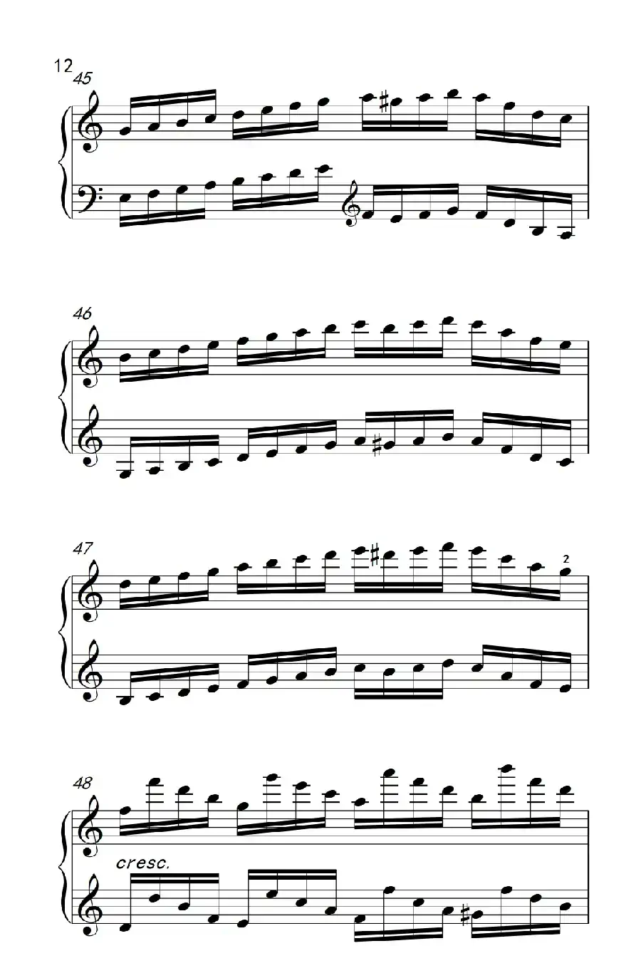 莫什科夫斯基 钢琴练习曲(第五首)