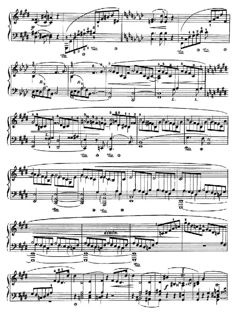 Piano Sonata No.3 in b Minor Op.58(b小调第三钢琴奏鸣曲·第三乐章)