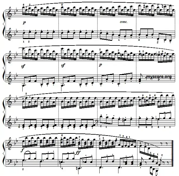 车尔尼(Czerny)849第13首曲谱及练习指导
