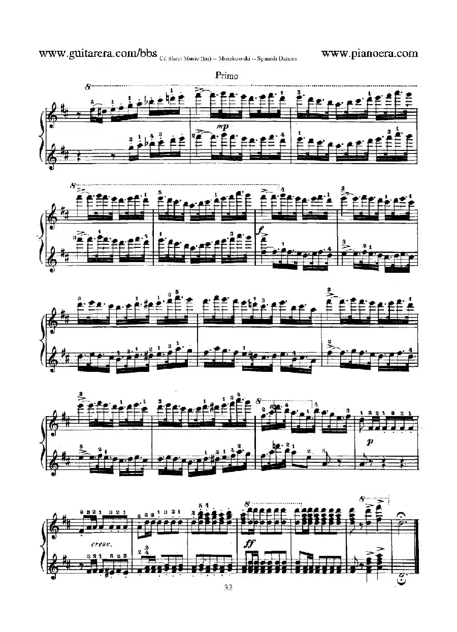 Spanish Dances Op.12(西班牙舞曲·四手联弹版)