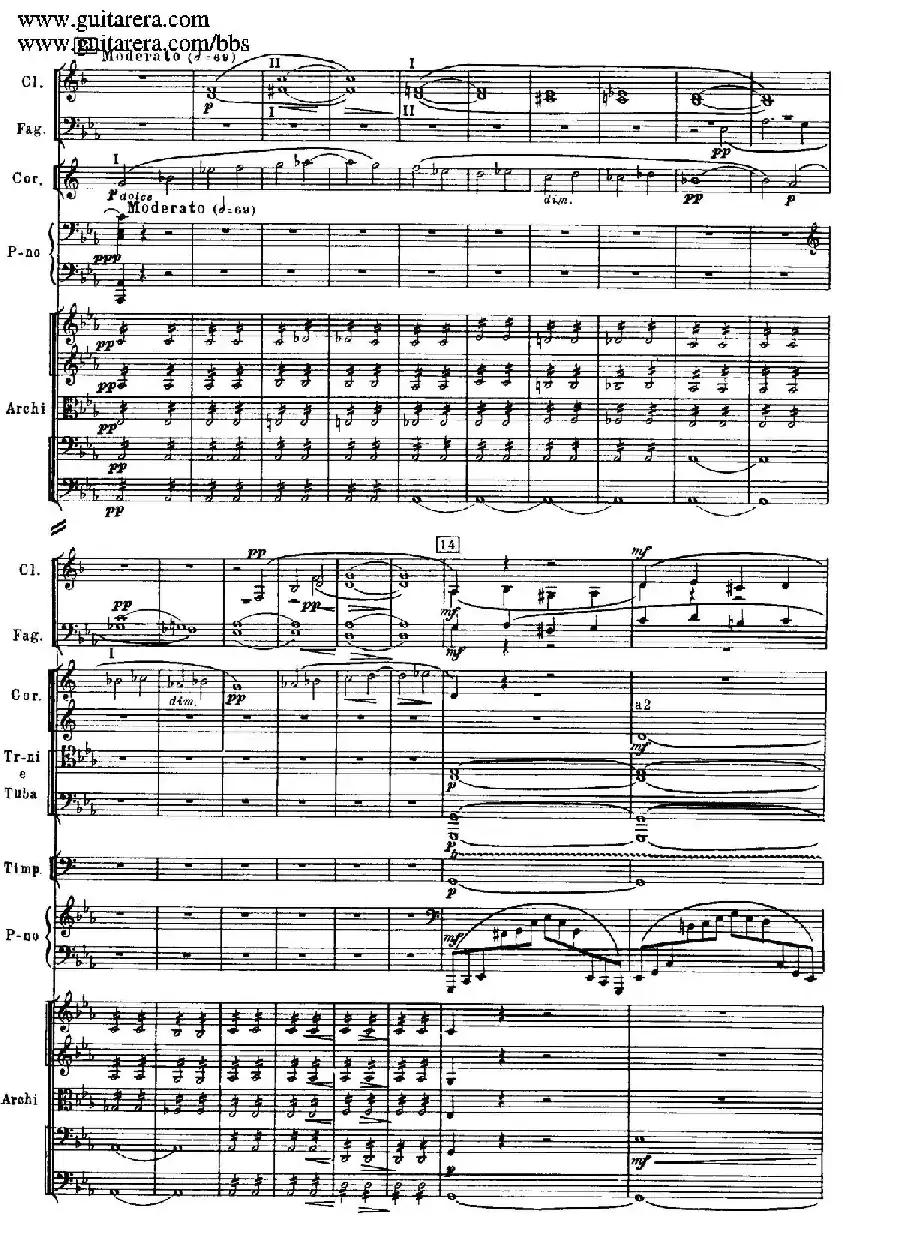 c小调第二钢琴协奏曲 Op.18(总谱·P37——45)